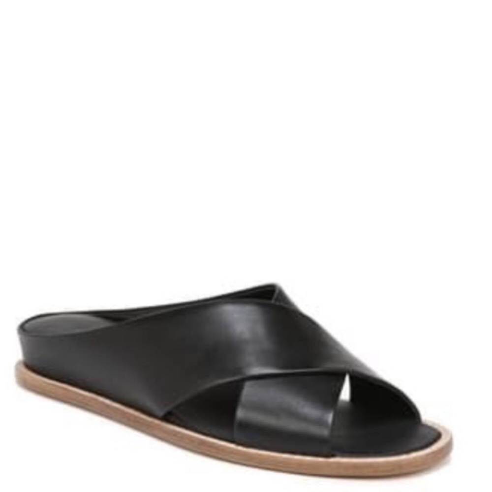 Vince Fairley Leather Wedge Sandals sz. 7.5 new - Picture 3 of 13